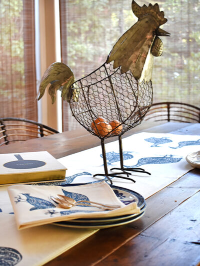 Guinea Fowl- Ocean Blue - Runner