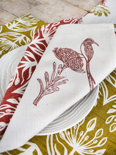 Pincushion Sugarbird - Rooibos - Serviettes