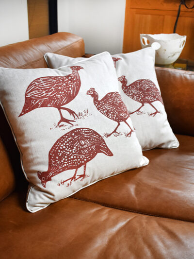 Guinea Fowl - Rooibos - Pillow Covers