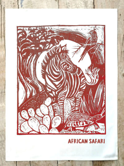Zebra & Tortoise - Rooibos - Tea Towel - 68x46 - Printed