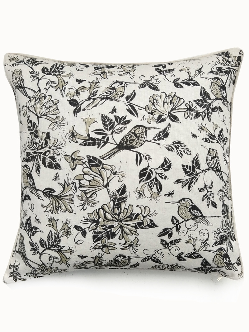 Honesuckle Charcoal & Grey cushion cover Honesuckle Charcoal & Grey cushion cover