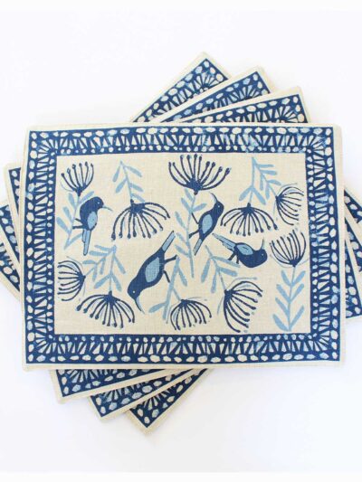 Pincushion Trellis & Sugarbird - Padded Placemat - Placemat Padded