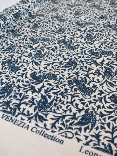 Leone - Indigo - Fabric by metre