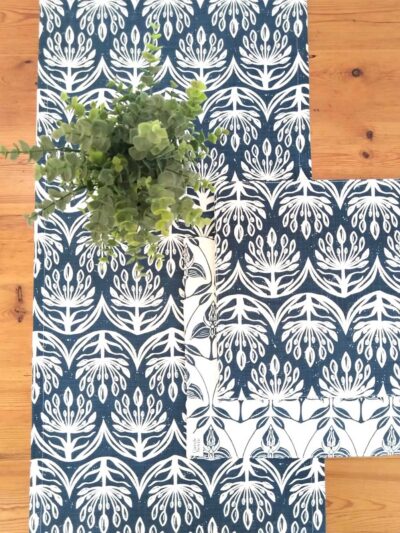 Agapanthus - Indigo - Placemat Padded