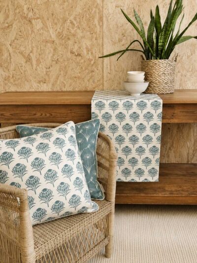 Protea  - Aqua - Cushion Cover