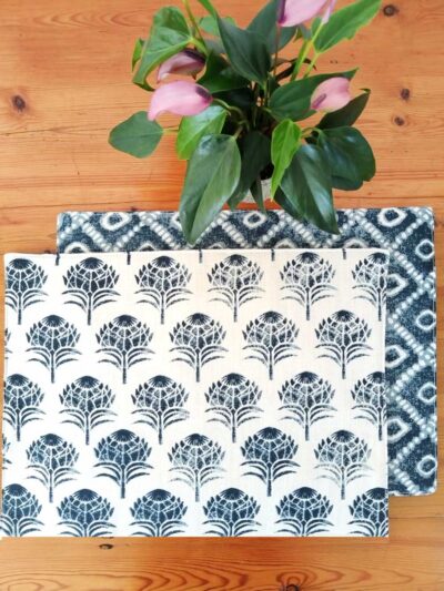 Protea - Indigo  - Placemat Padded